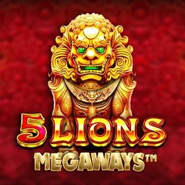 5 Lions Megaways logo by Pragmatic Play Frumzi Casino