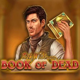 Book of Dead casino game by Play’n GO – featured logo at Frumzi Casino
