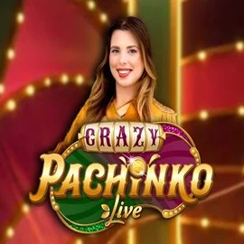 Live Casino logo of Crazy Pachinko from Evolution at Frumzi Casino