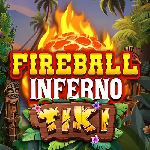 Fireball Inferno Tiki by NetEnt, showcased at frumzikazino.com – game logo