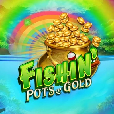 Fishin Pots Of Gold logo by Gameburger Studios at Frumzi Casino