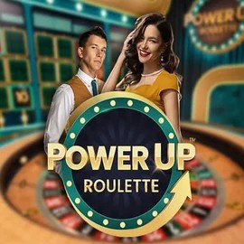PowerUP Roulette logo by Pragmatic Play Frumzi Casino