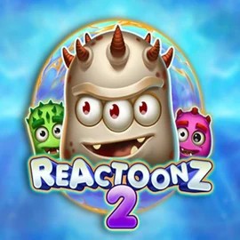 Reactoonz 2 logo – Slots by Play’n GO at Frumzi Casino