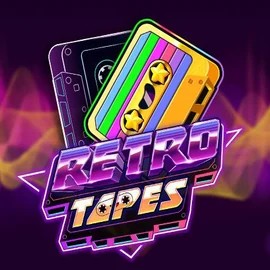 Retro Tapes slot logo by Push Gaming at Frumzi Casino