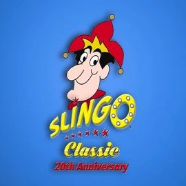 Slingo Classic 20th Anniversary slot logo by Slingo at Frumzi Casino