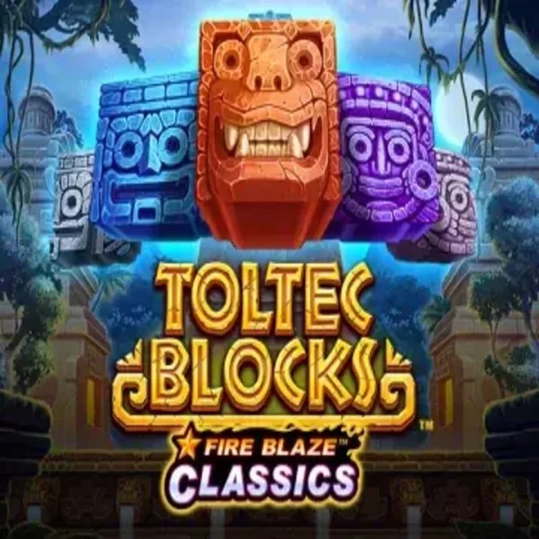 Fire Blaze: Toltec Blocks by Rarestone Gaming, showcased at frumzikazino.com – game logo