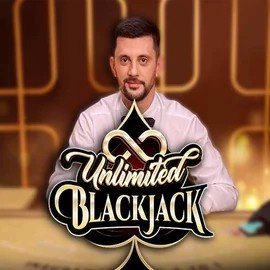 Unlimited Blackjack online game logo by Ezugi on frumzikazino.com